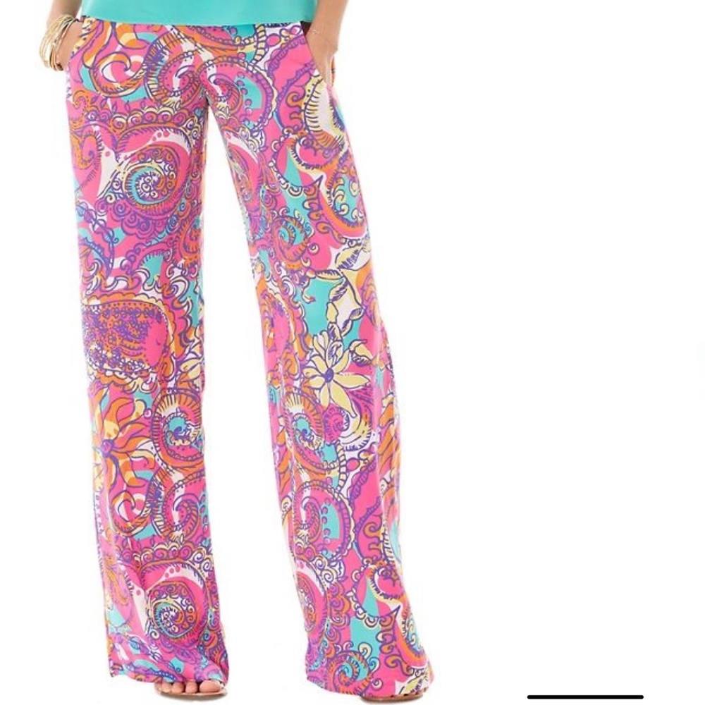 Lilly Pulitzer Cambridge Palazzo Flowy Pants